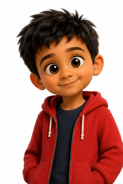 Personnage 3D du futur livre