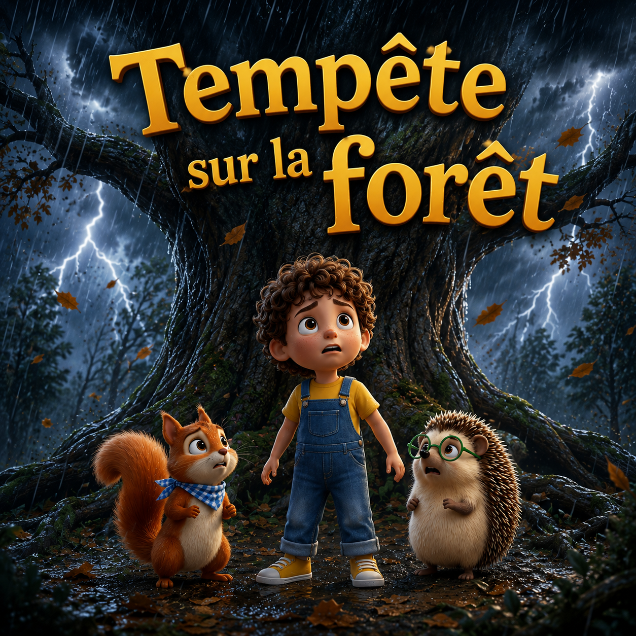 Tempête sur la forêt